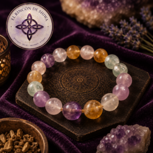 Pulsera purificadora Selenita de Colores